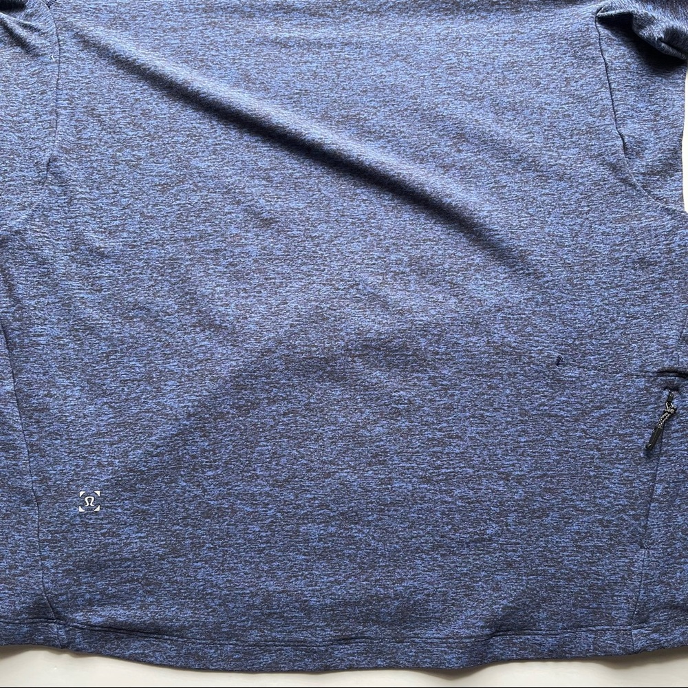 Lululemon Surge Warm Long Sleeve / Medium / Heathered Moroccan Blue Mens Run - Picture 9 of 10